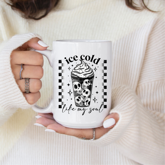 Ice cold like my soul - UV DTF 4" Decal