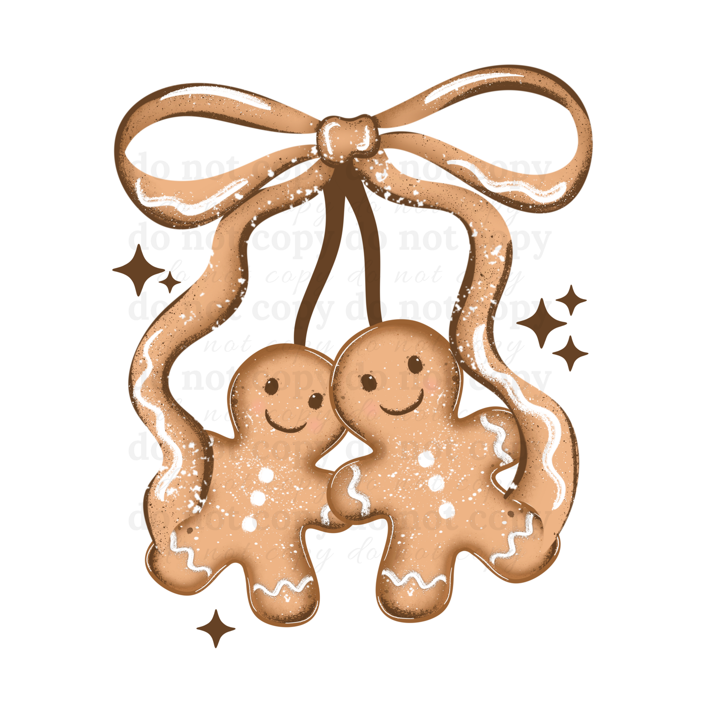 Gingerbread Cherries - DTF TRANSFERS