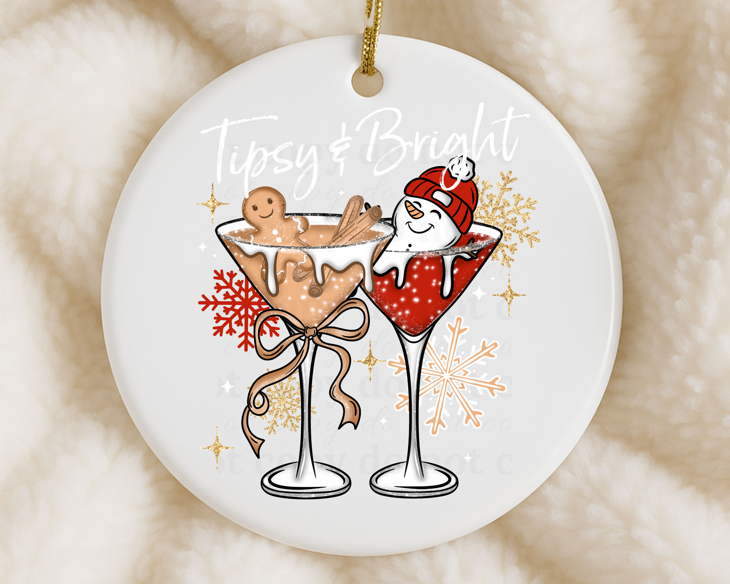 Tipsy & Bright - Ornament Decals
