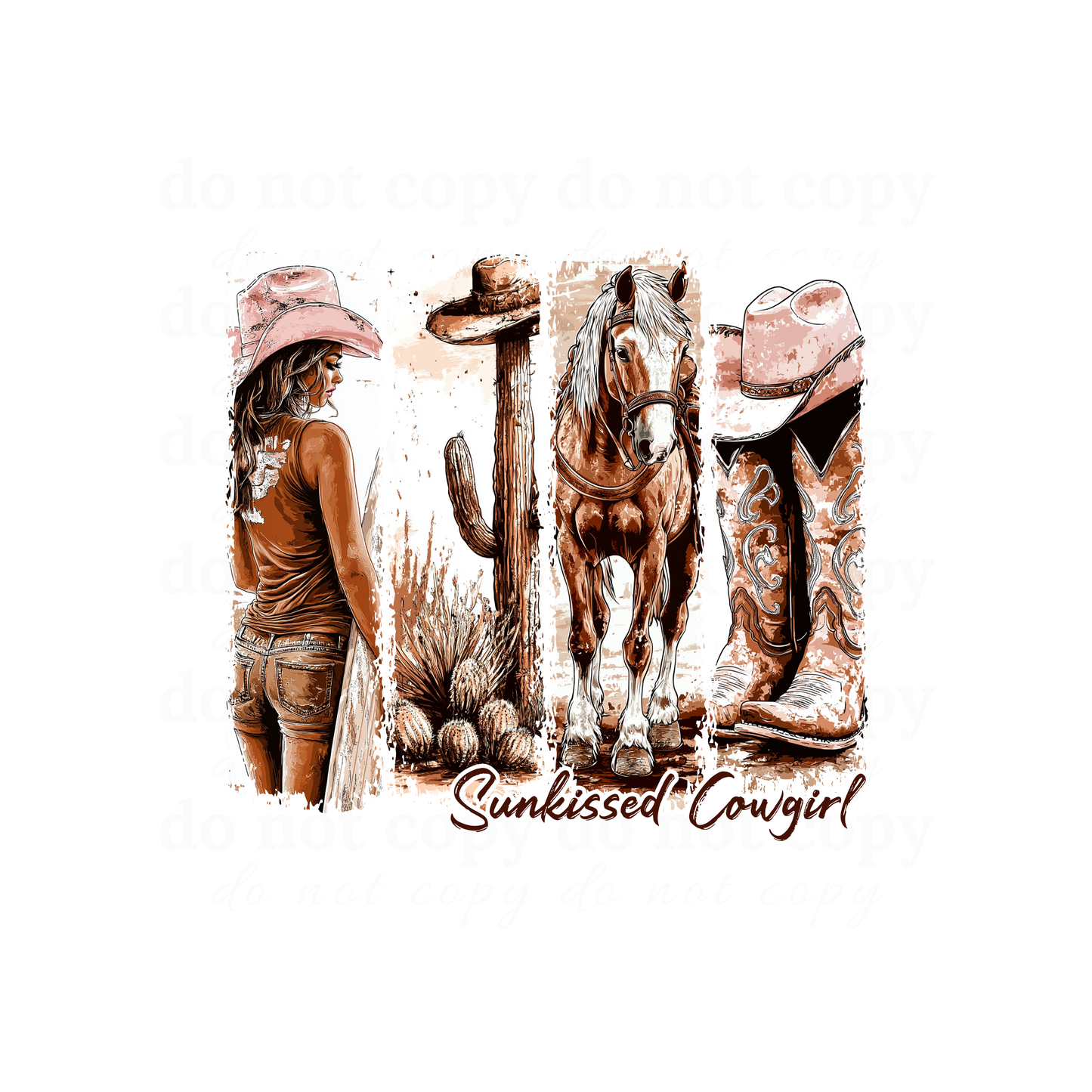 Sun-kissed Cowgirl - DTF TRANSFERS