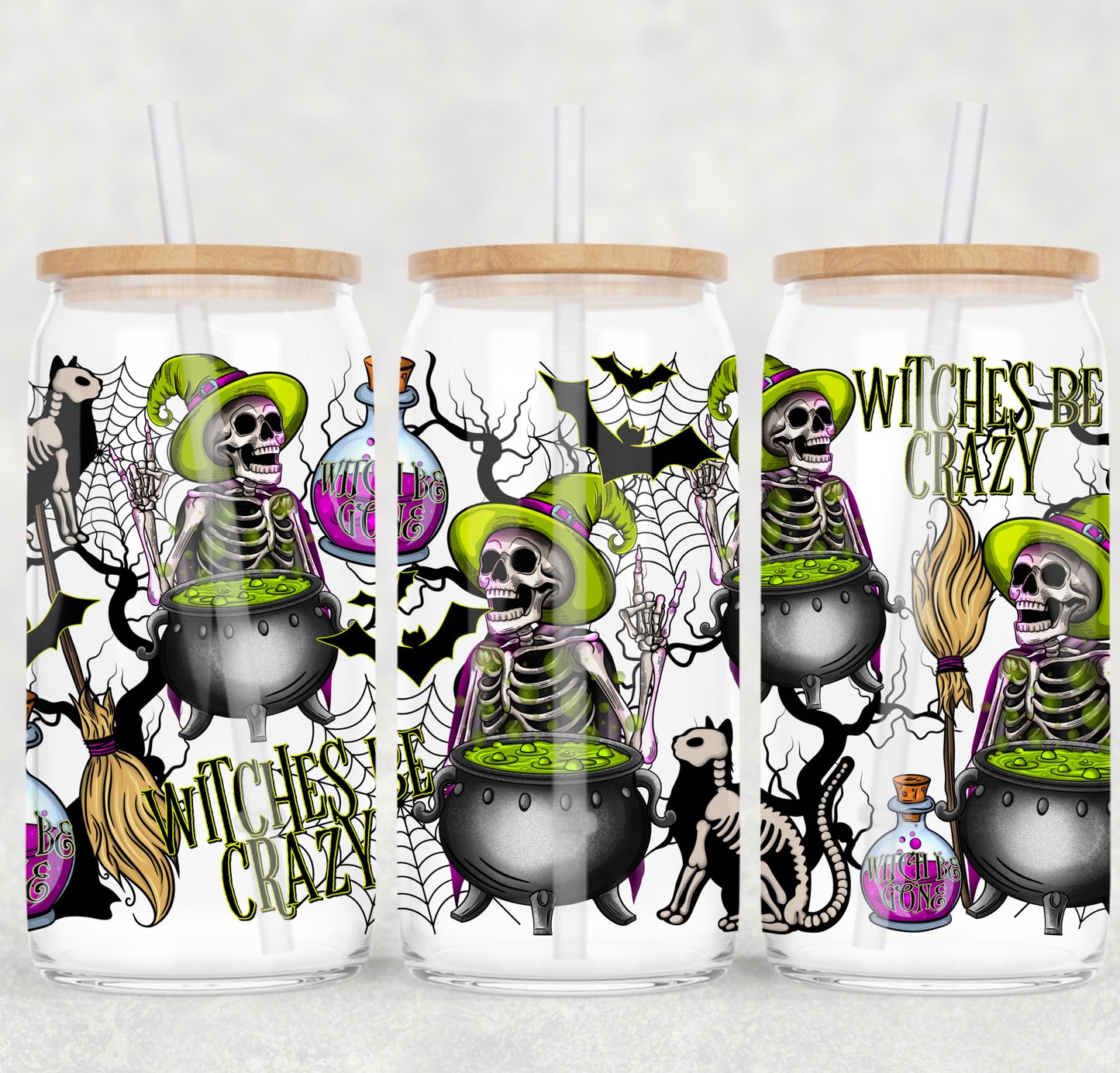 Witches be crazy - UV DTF Cup Wrap