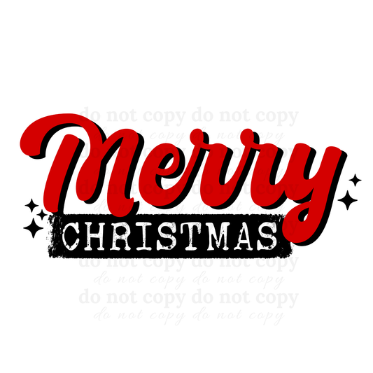 Merry Christmas - DTF TRANSFERS