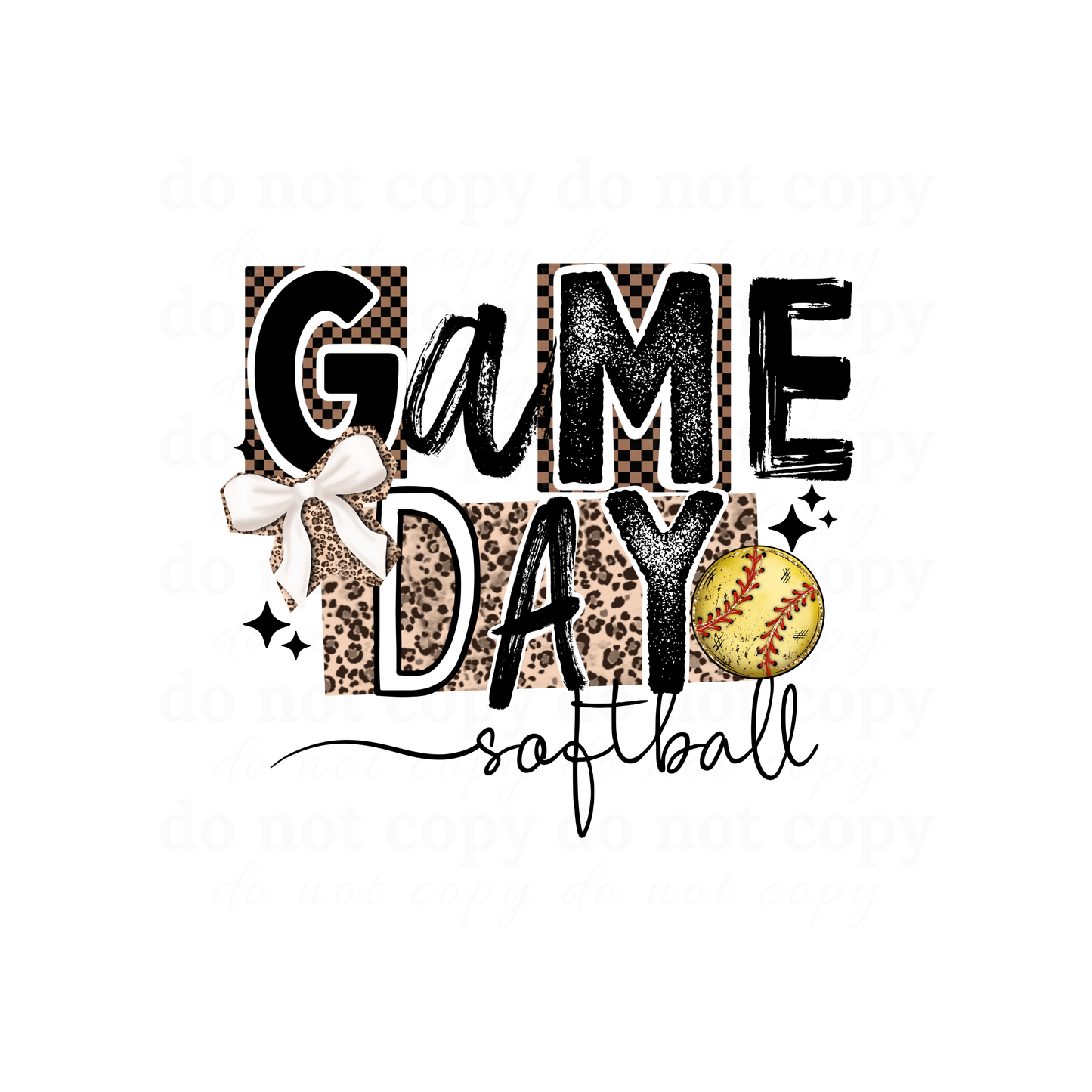 Game Day Softball - DTF TRANSFERS