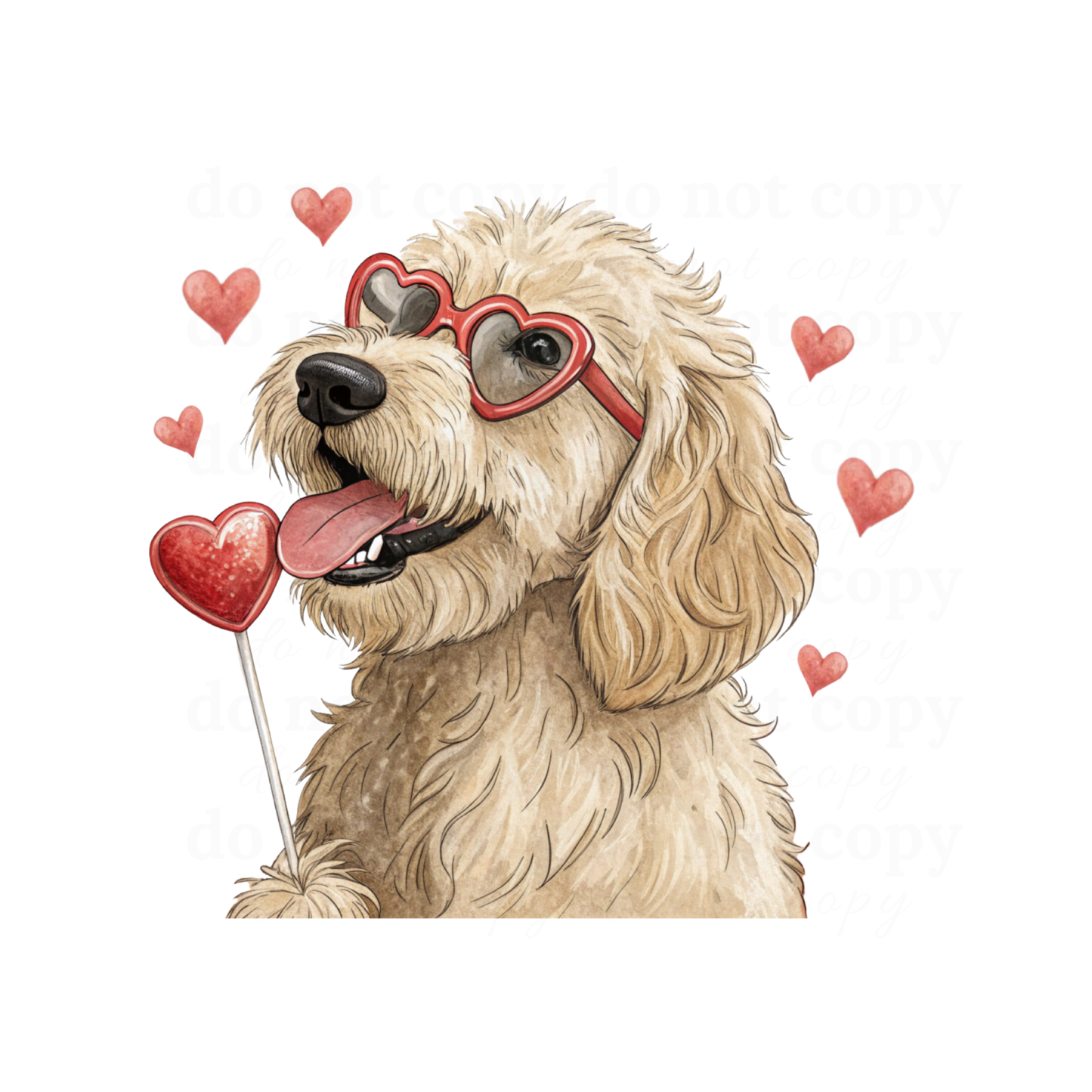 Valentine's Dog - DTF TRANSFERS