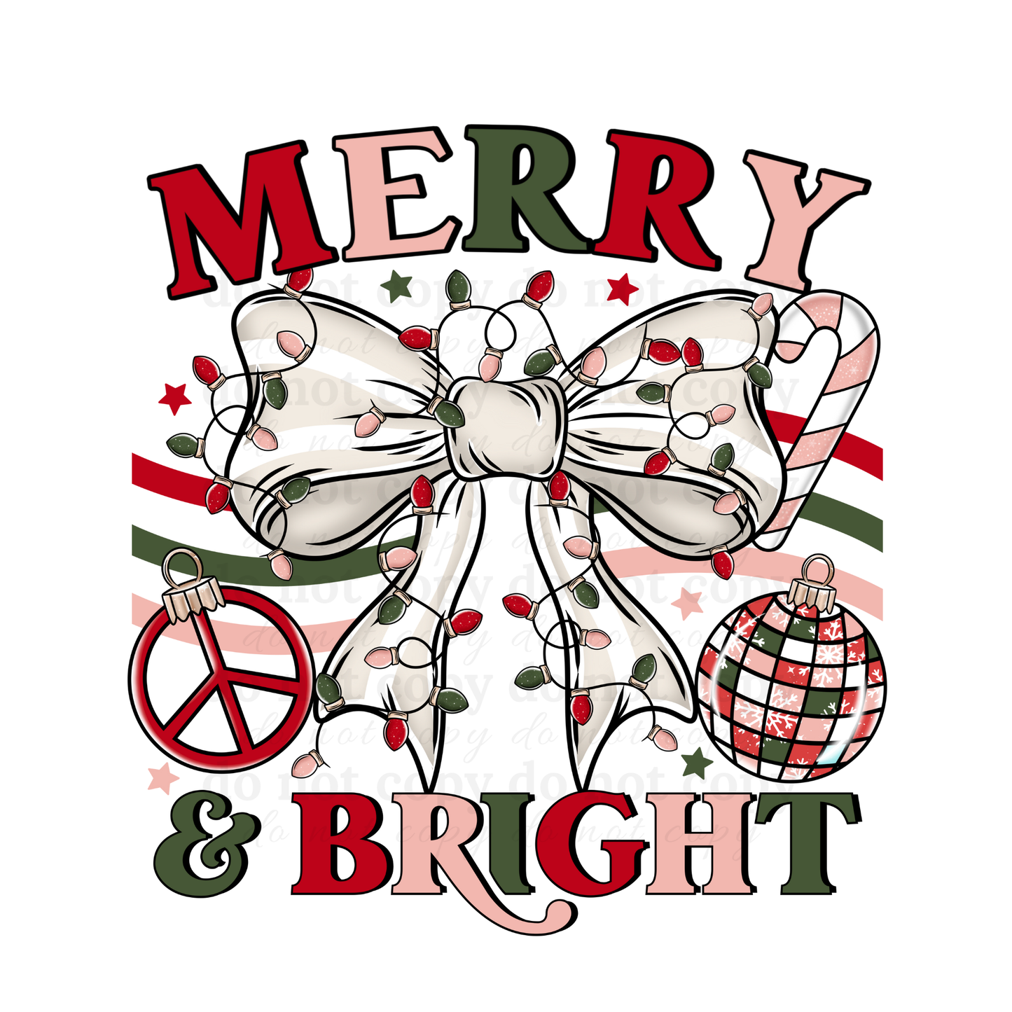 Merry & Bright - DTF TRANSFERS