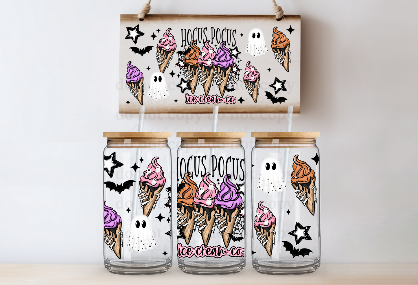 HP Ice Cream Co. - UV DTF Cup Wrap