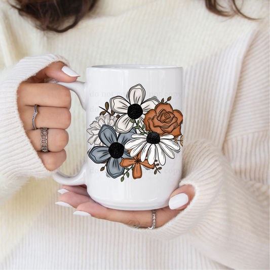 Floral - UV DTF 4" Decal