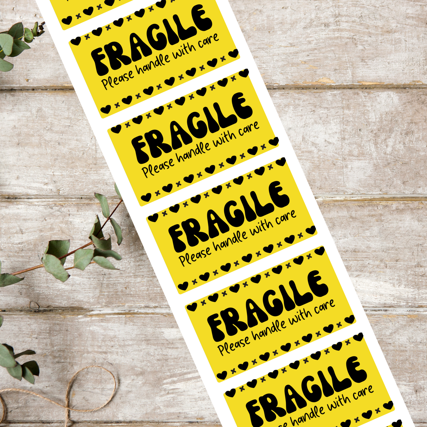 Fragile please handle with care - Packaging Stickers (100 pack)