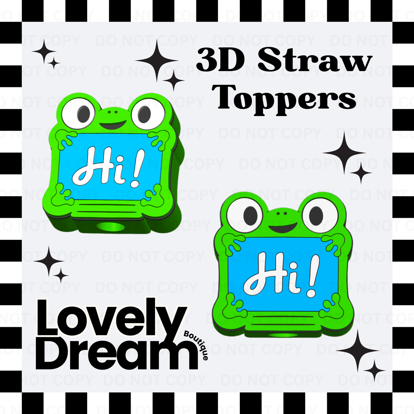 Lilypad - Standard 3D Straw Topper
