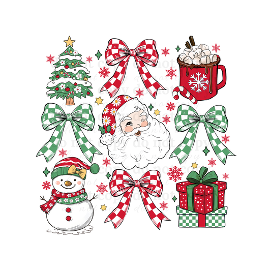 Christmas Grid - DTF TRANSFERS