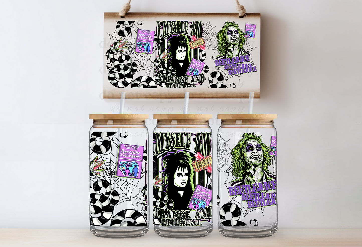 Strange and Unusual - UV DTF Cup Wrap