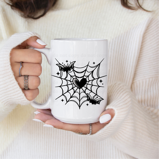 Spider Web - UV DTF 4" Decal