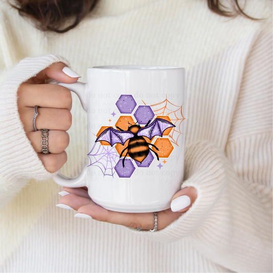 Purple Bee - UV DTF 4" Decal