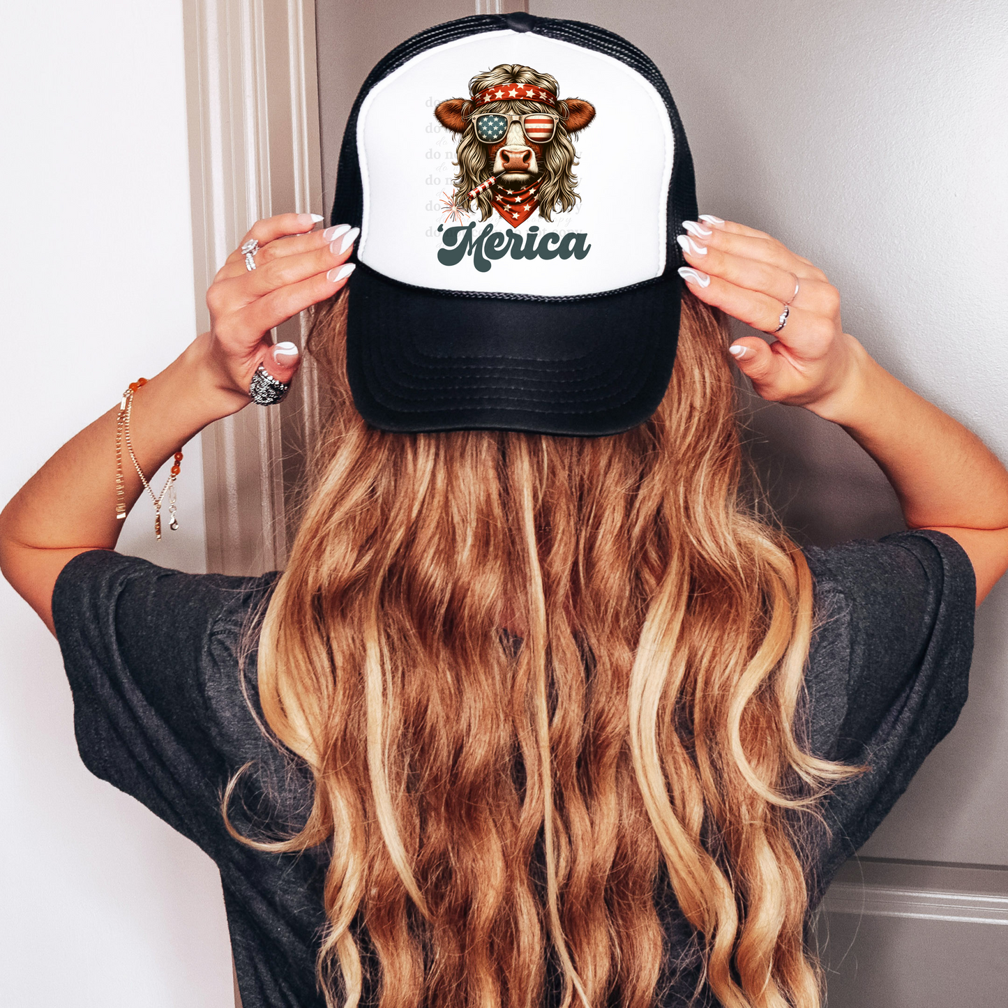 'Merica - Trucker Hat Transfers