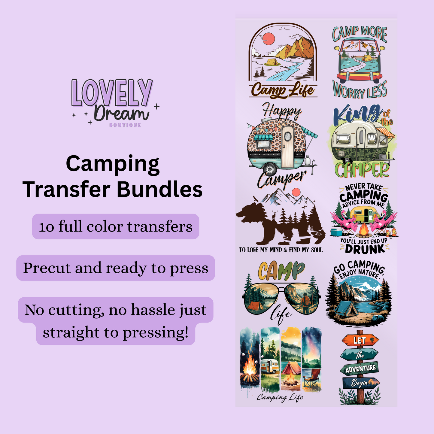 Camping - DTF TRANSFER