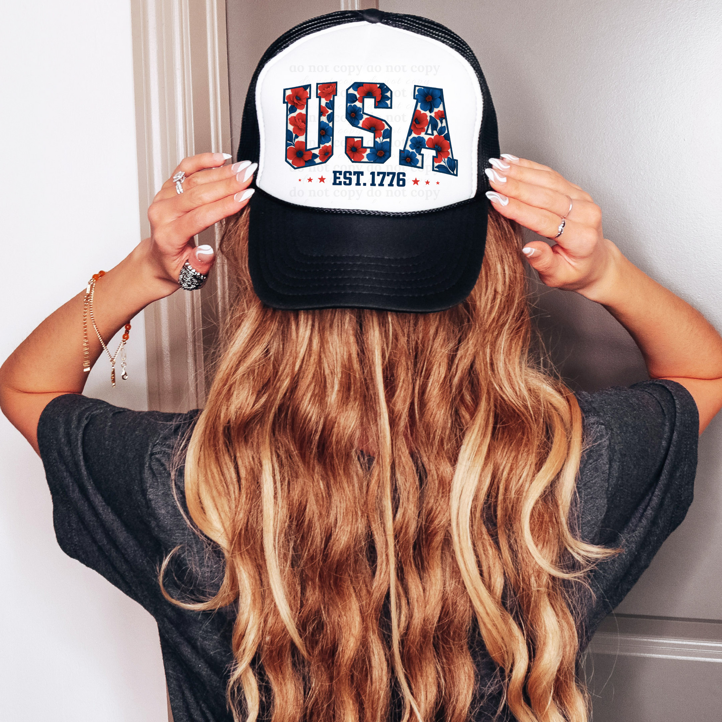 USA Est. 1776 - Trucker Hat Transfers
