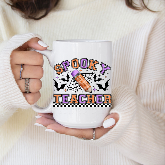 Spooky Teacher - UV DTF 4" Decal