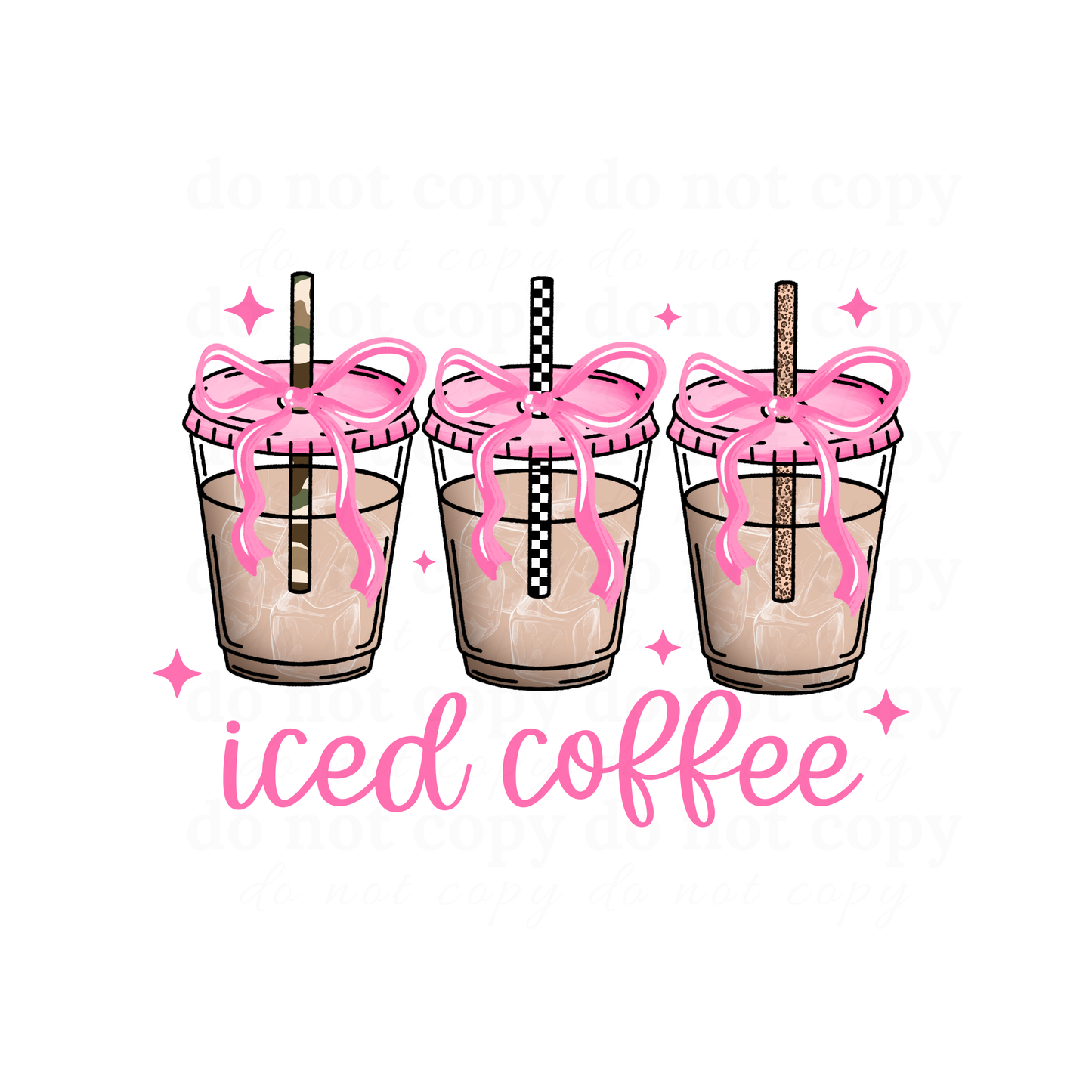Iced Coffee - DTF TRANSFERS