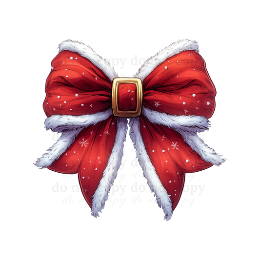 Red Christmas Bow - DTF TRANSFERS