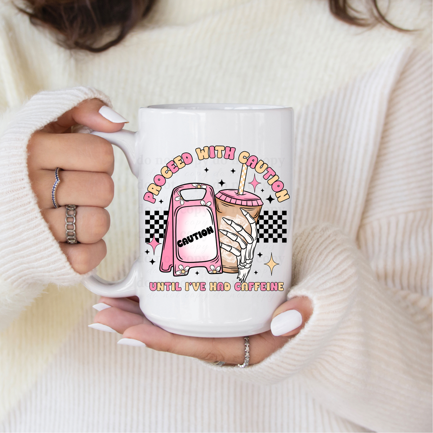 Proceed with caution until I've had caffeine - UV DTF 4" Decal