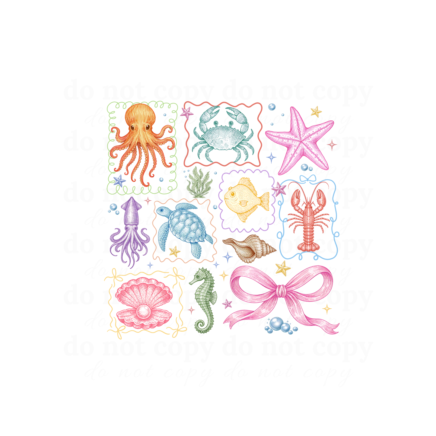 Sea Life - DTF TRANSFERS