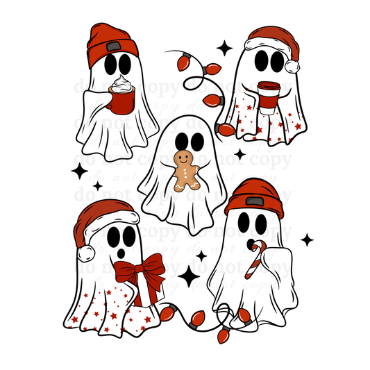 Christmas Ghost - DTF TRANSFERS