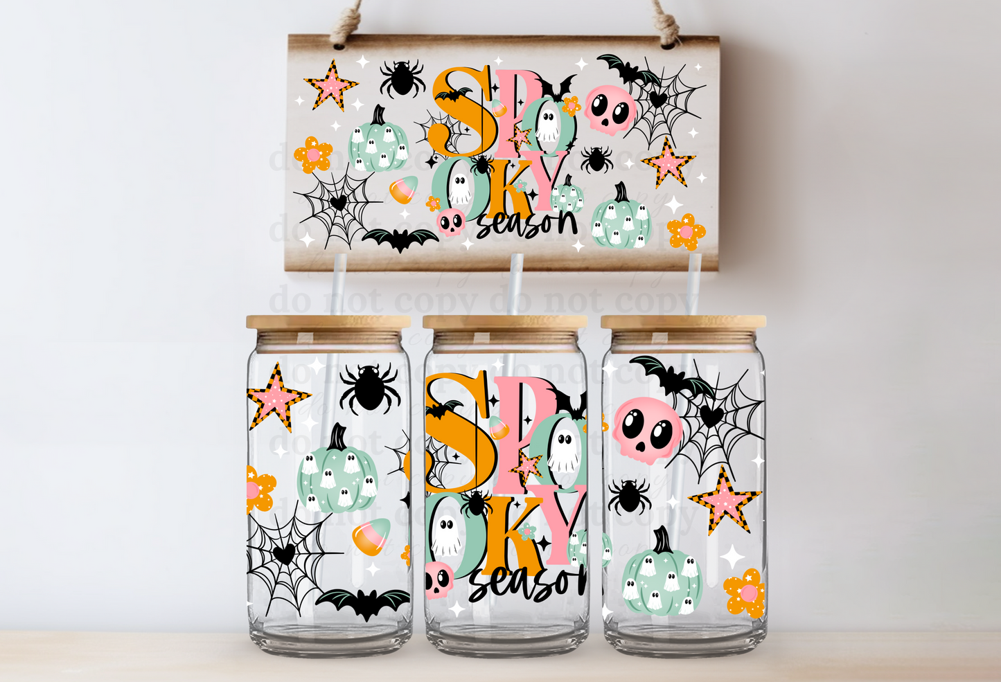 Spooky Season - UV DTF Cup Wrap