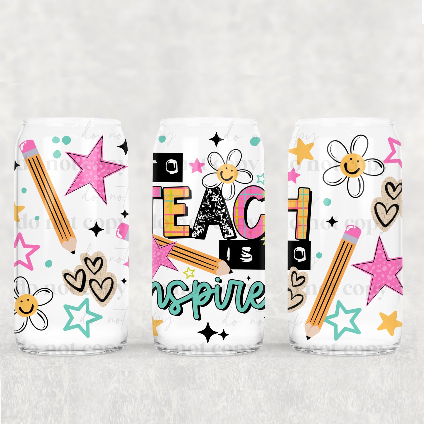 To Teach is to Inspire - 16oz Cup Wrap