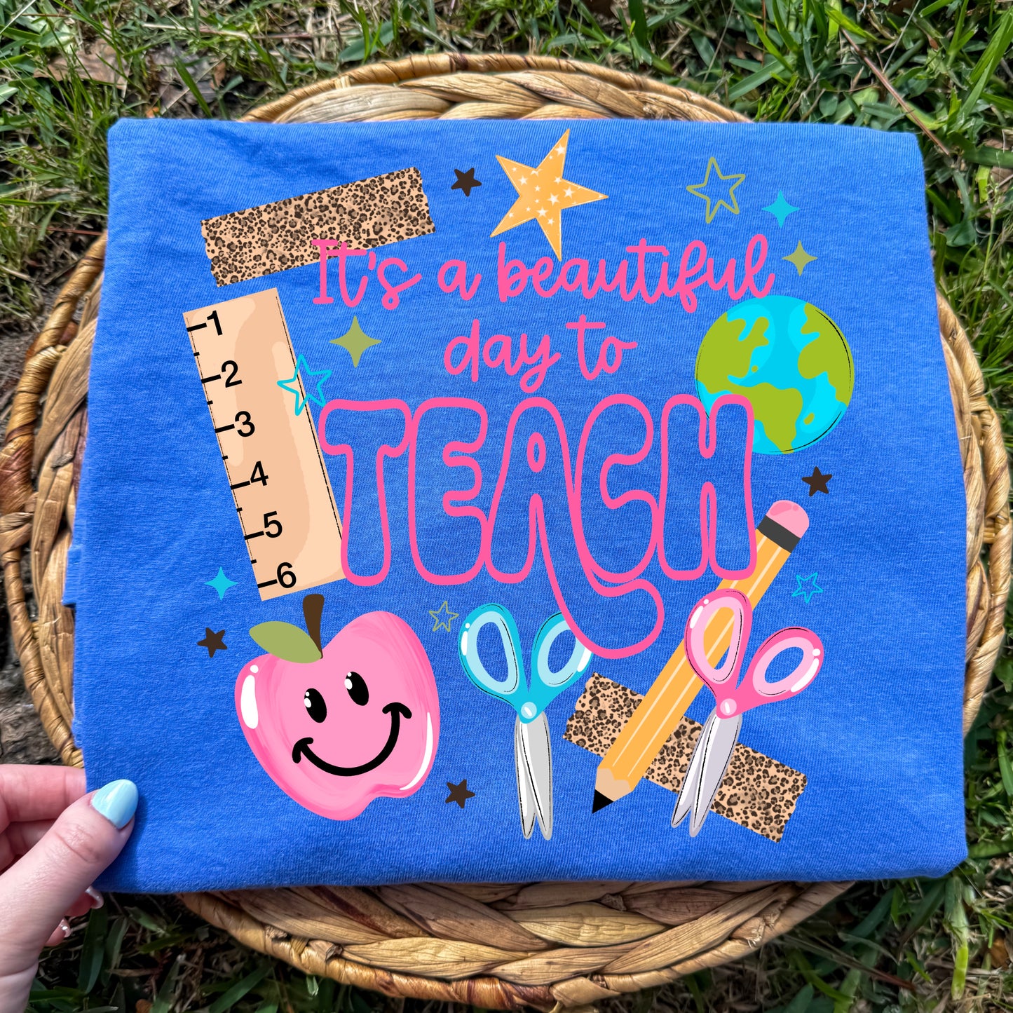 It's a beautiful day to teach - DTF TRANSFERS