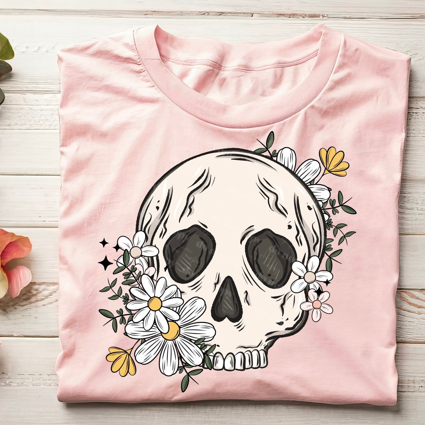 Floral Skellie - DTF TRANSFERS