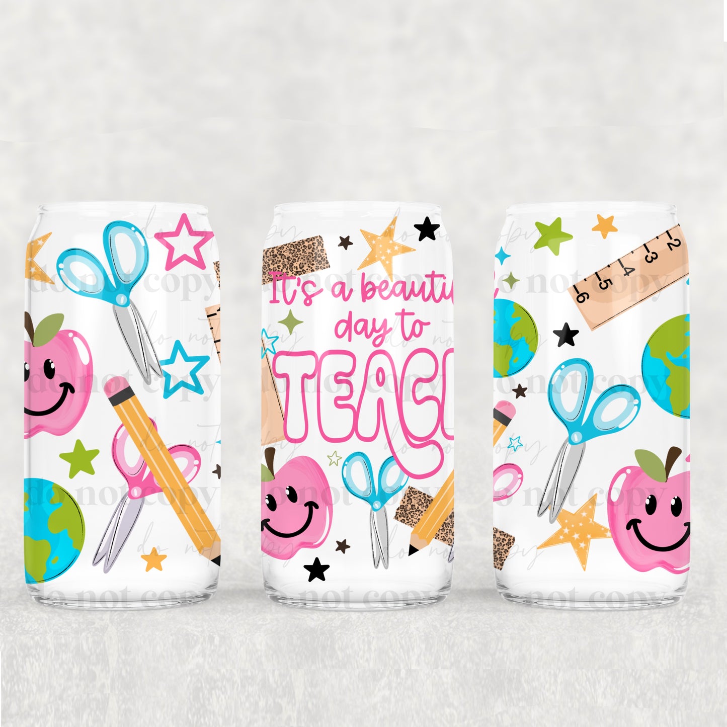 It's a beautiful day to teach - 16oz Cup Wrap