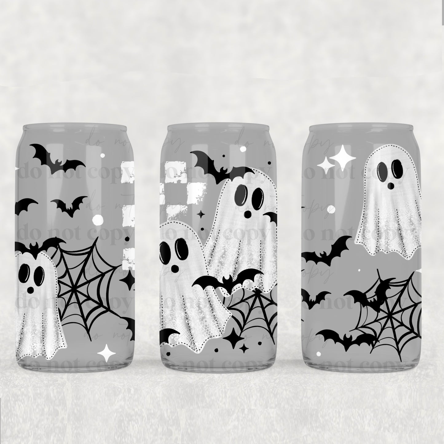 Ghost and Bats - 16oz Cup Wrap