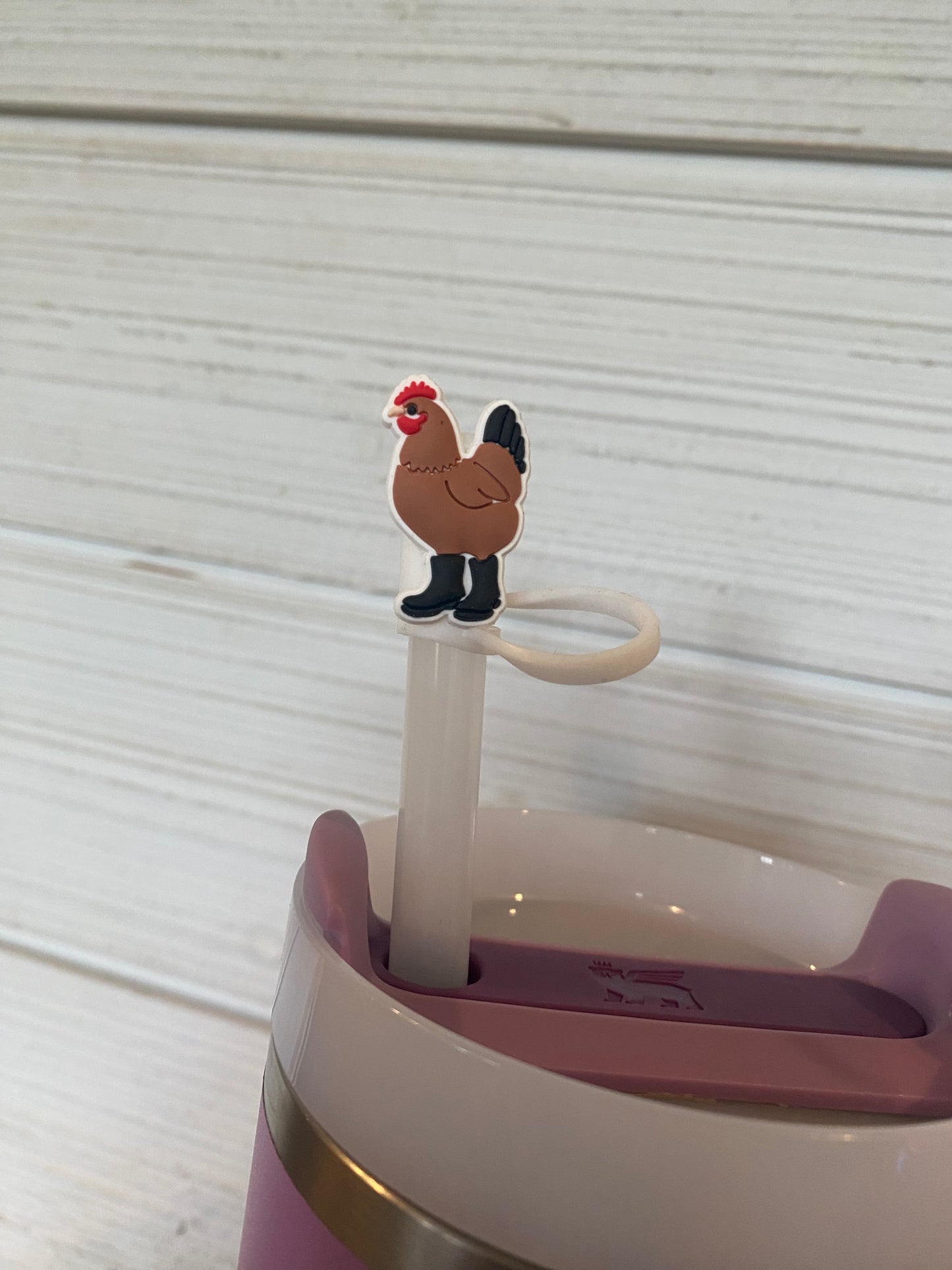 Chicken in boots - 10mm Straw Toppers