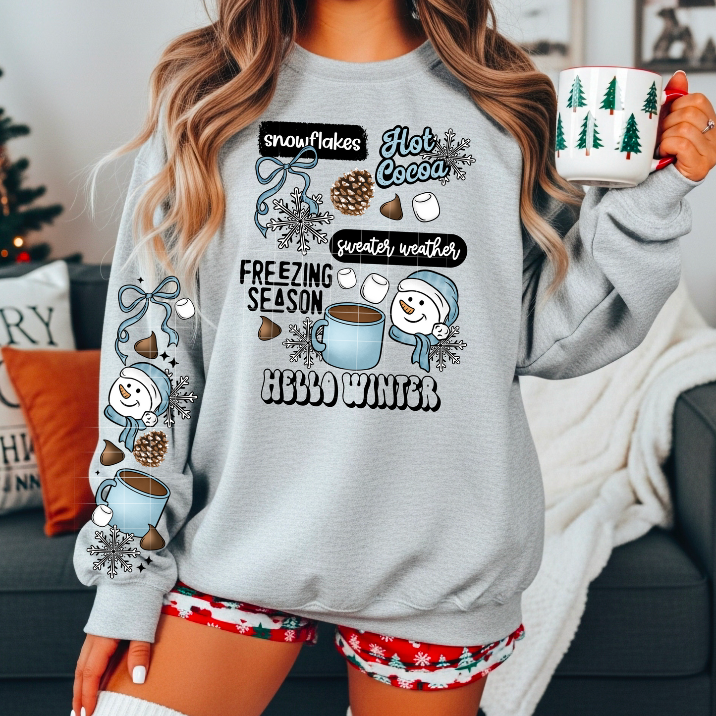 Hello Winter w/sleeve - DTF TRANSFERS