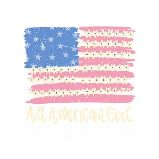 All American Girl - DTF TRANSFERS