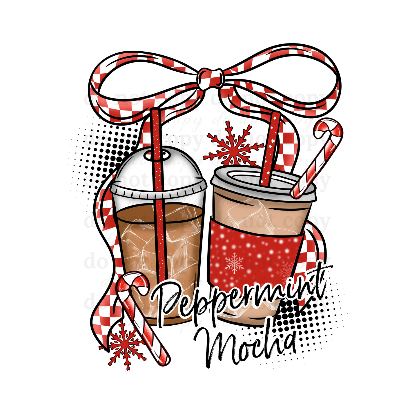 Peppermint Mocha  - DTF TRANSFERS