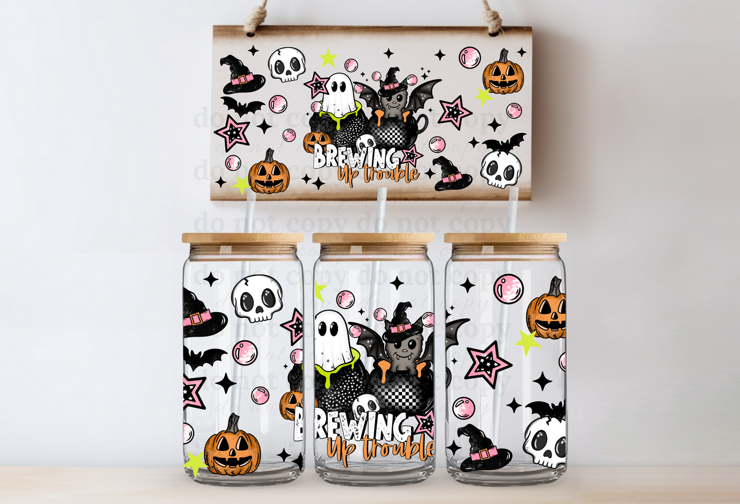 Brewing up trouble - UV DTF Cup Wrap