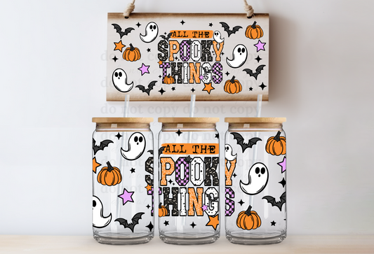 All the spooky things - UV DTF Cup Wrap