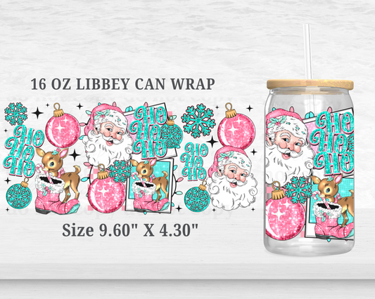 Ho Ho Ho - UV DTF 16oz Cup Wrap