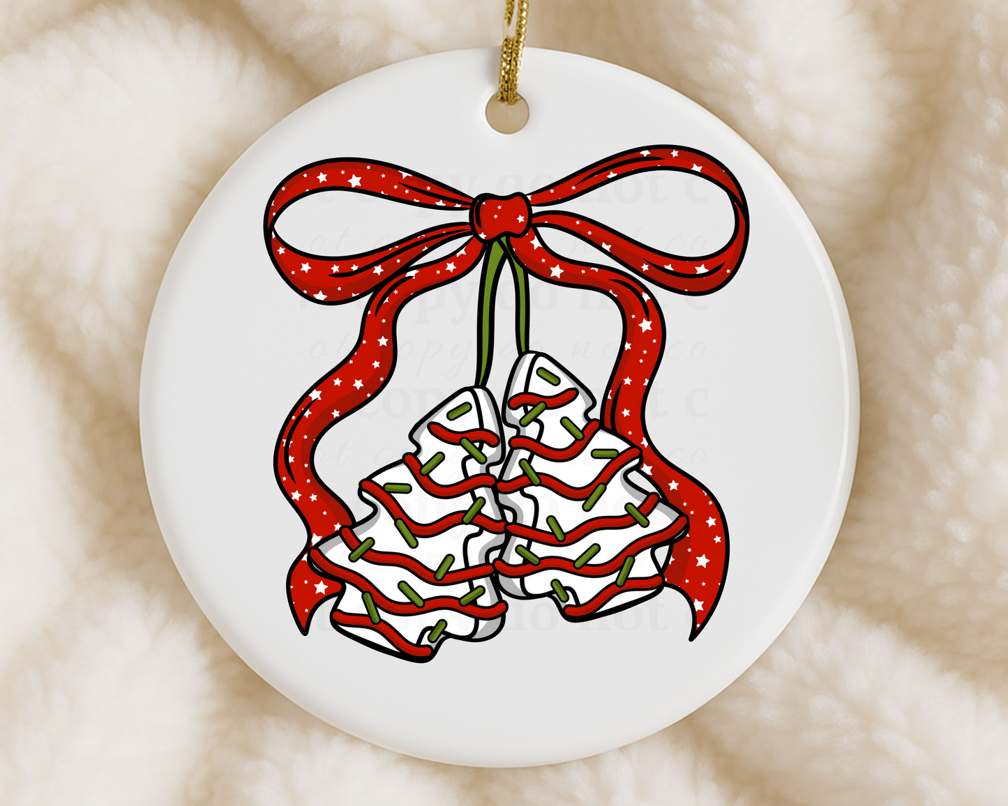 Cherry Tree Cakes - Ornament Decals