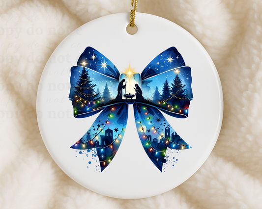 Nativity Bow - Ornament Decals
