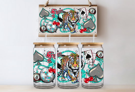 Fierce Tiger - UV DTF Cup Wrap