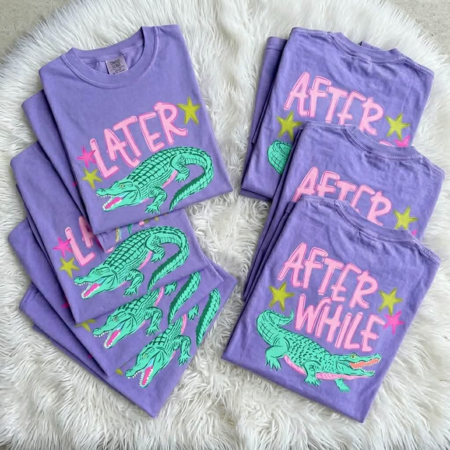 Later Gator + After While Crocodile (Front and Back Set)  - DTF TRANSFERS