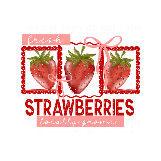 Fresh Strawberries - DTF TRANSFERS