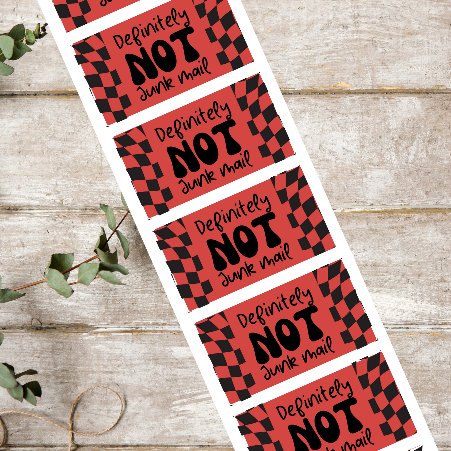 Definitely Not Junk Mail - Packaging Stickers (100 pack)