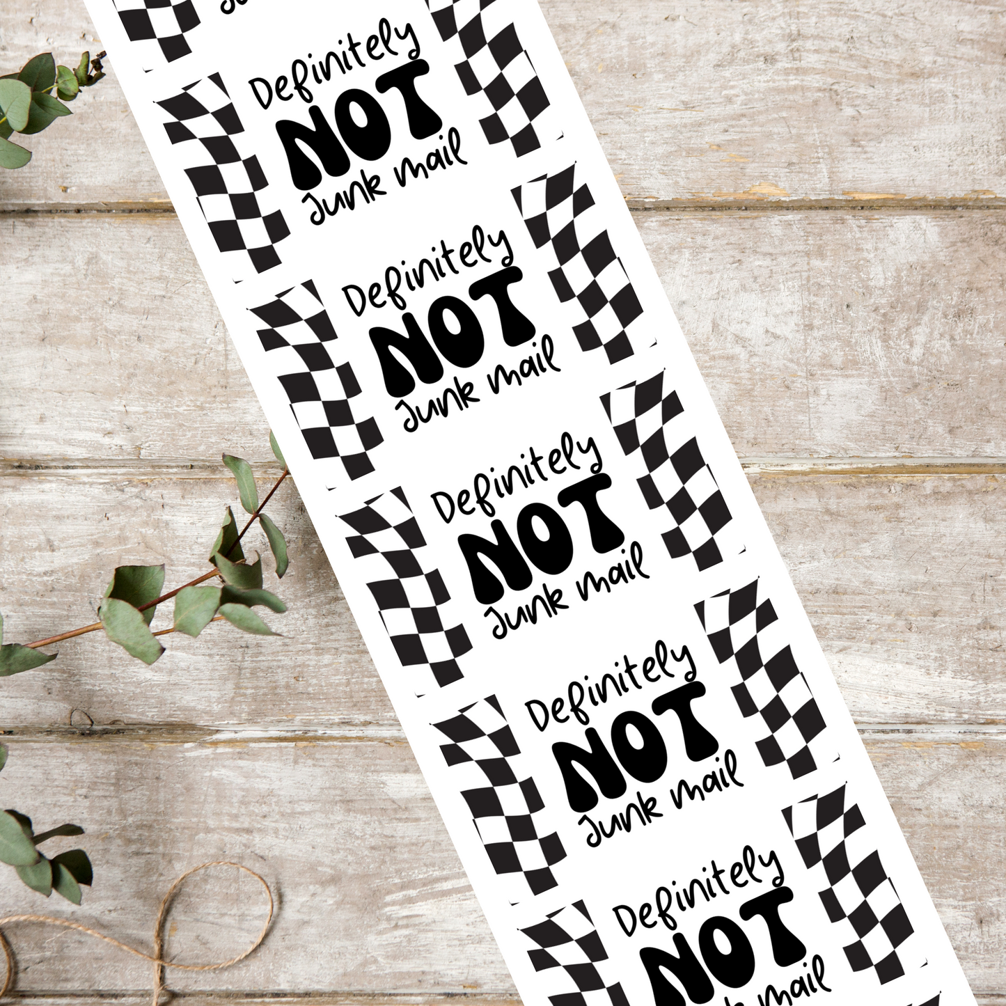 Definitely Not Junk Mail - Packaging Stickers (100 pack)