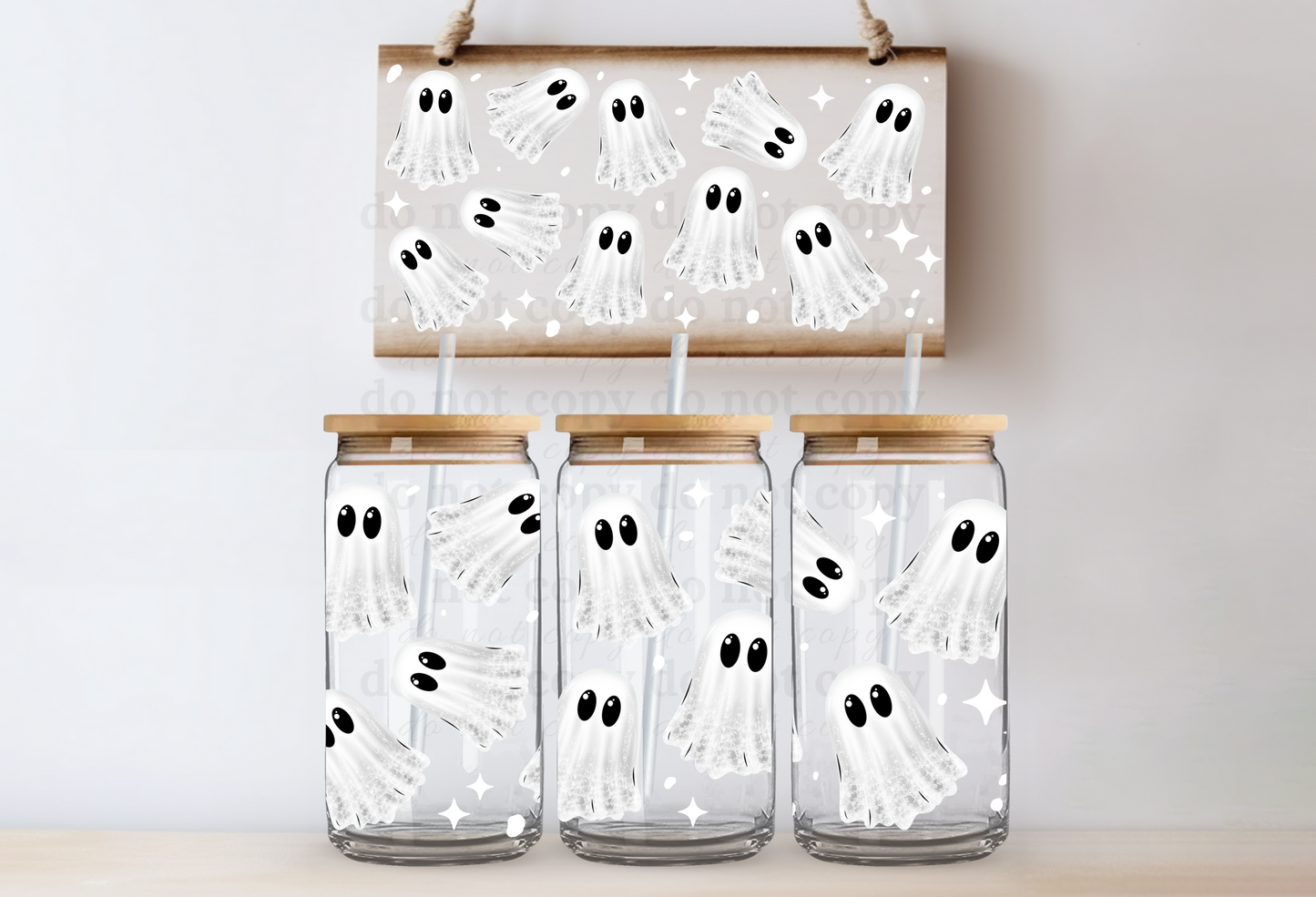Ghost - UV DTF Cup Wrap