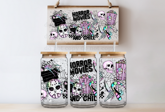Horror Movies & Chill - UV DTF Cup Wrap