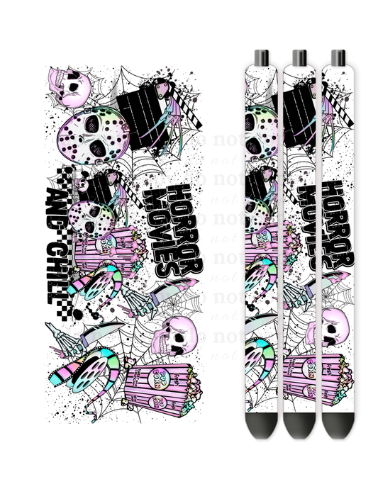 Horror Movies & Chill- Pen wraps