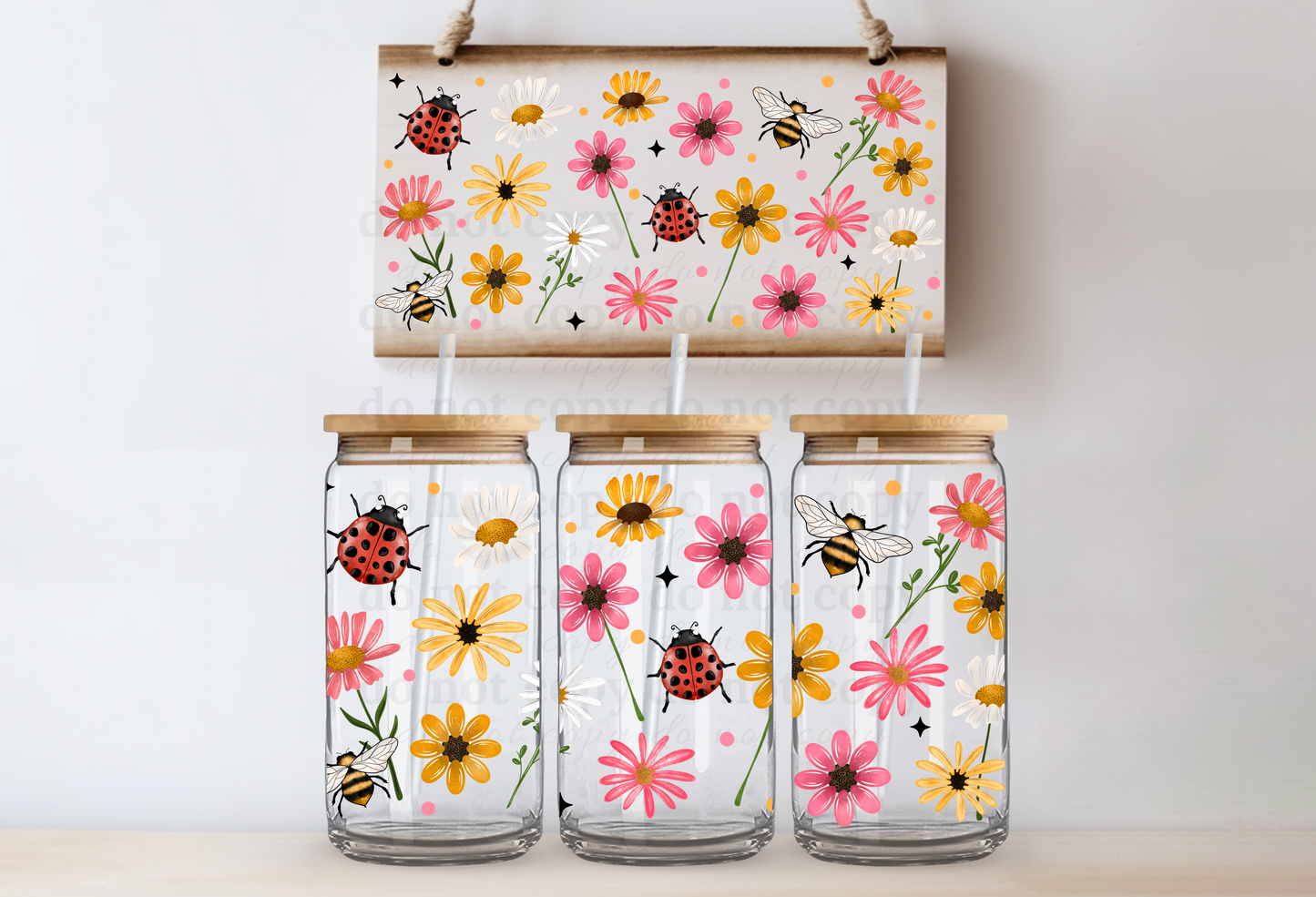 Spring Floral - UV DTF Cup Wrap